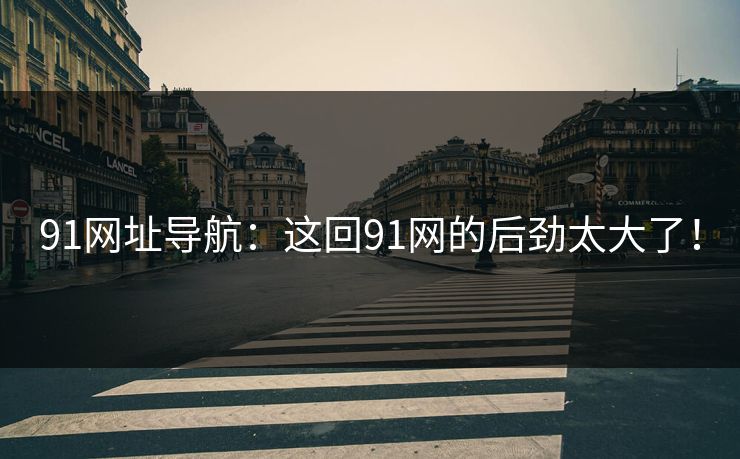91网址导航：这回91网的后劲太大了！